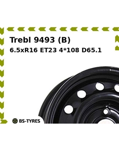 Колесный диск Trebl 9493 (B) 6.5xR16 ET23 4*108 D65.1