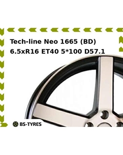 Колесный диск Tech Line Tech-line Neo 1665 (BD) 6.5xR16 ET40 5*100 D57.1 Tech line