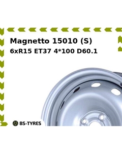 Колесный диск Magnetto 15010 (S) 6.0xR15 ET37 4*100 D60.1