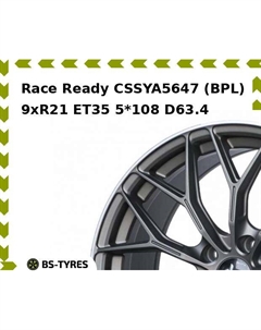 Колесный диск Race Ready CSSYA5647 (BPL) 9.0xR21 ET35 5*108 D63.4 Race ready