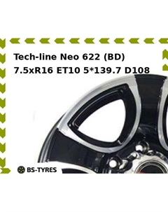 Колесный диск Tech Line Tech-line Neo 622 (BD) 7.5xR16 ET10 5*139.7 D108 Tech line