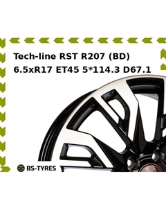 Колесный диск Tech Line Tech-line RST R207 (BD) 6.5xR17 ET45 5*114.3 D67.1 Tech line