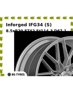 Колесный диск Inforged IFG34 (S) 8.5xR20 ET42 5*114.3 D67.1