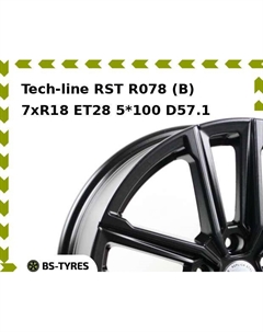 Колесный диск Tech Line Tech-line RST R078 (B) 7xR18 ET28 5*100 D57.1 Tech line