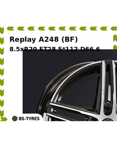 Колесный диск Replay A248 (BF) 8.5xR20 ET28 5*112 D66.6