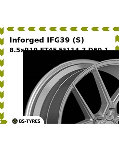 Колесный диск Inforged IFG39 (S) 8.5xR19 ET45 5*114.3 D60.1
