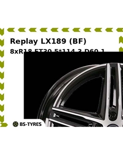 Колесный диск Replay LX189 (BF) 8xR18 ET30 5*114.3 D60.1