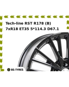 Колесный диск Tech-line RST R178 (B) 7.0xR18 ET35 5*114.3 D67.1 Tech line