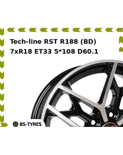 Колесный диск Tech Line Tech-line RST R188 (BD) 7.0xR18 ET33 5*108 D60.1 Tech line