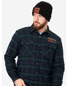 Рубашка мужская утепленная с меховой подкладкой для рыбалки и охоты, Синий Alaskan