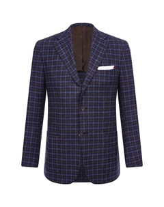 Пиджак из шерсти и шелка Kiton