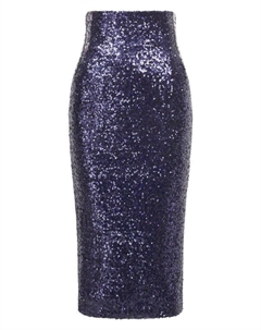 Юбка с отделкой пайетками Kiton