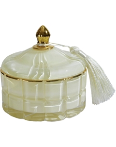 Шкатулка 10х10х10 см бежевая Гласар