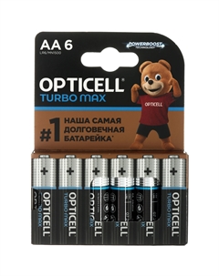 Батарейки Turbo Max AA 6шт Opticell