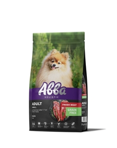 Adult Сухой корм на основе свежего мяса для взрослых собак мелких пород, с уткой, 1,5 кг Avva