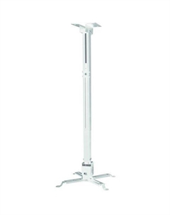 Кронштейн для проектора PR04-140W, до 20кг, потолочный, поворот и наклон, белый Buro