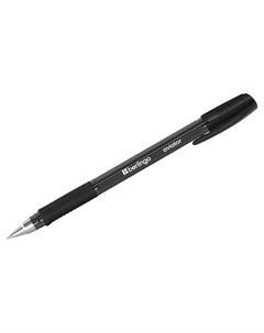 Ручка шариковая "Aviator" черная, 0,7 мм, грип Berlingo