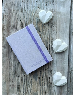 Скетчбук для акварели 10х7 см 230 г, 30 л,50% хлопка, сиреневый Inkberry