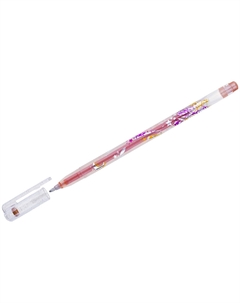 Ручка гелевая MTJ-500GLS 1,0 мм "Люрекс" Оранжевая Crown