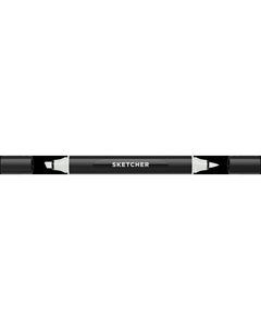 Маркер для скетчинга "Sketcher" GG490 c кистью и скошенным пером green grey 2 Molotow