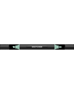 Маркер для скетчинга "Sketcher" T335 c кистью и скошенным пером jade Molotow