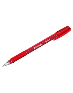 Ручка шариковая "Aviator" красная, 0,7 мм, грип Berlingo