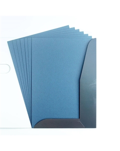 Бумага для пастели в папке А4 7 л 270 г, голубая Малевичъ