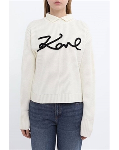 Свитер из смесовой шерсти с логотипом Karl lagerfeld