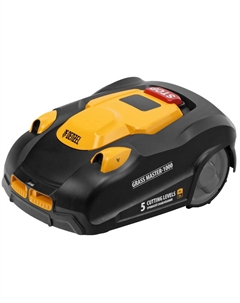 Робот-газонокосилка Denzel Grass Master 1000 58955, ультразвуковой датчик, 3 Ач, LCD дисплей, Wi-Fi