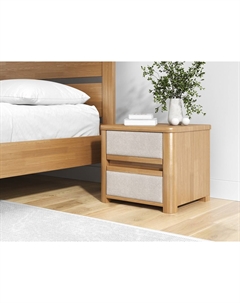 Тумба Wood Soft (Ткань: Рогожка Антик (сосна) с брашированием/Nice Латте) 45x40 Орматек