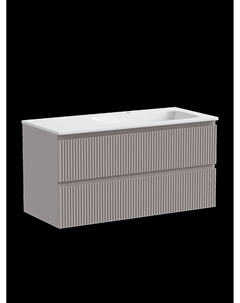 Тумба под раковину Snob R 100 см SNR100RSM подвесная, Doha Soft Sancos