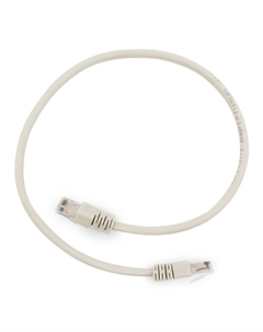 Патч-корд UTP кат.6, 0.5 м, RJ45-RJ45, серый, PP6U-0.5M Cablexpert