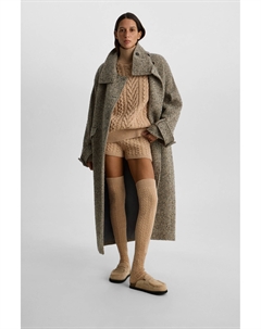 Свитер с косами бежевого цвета 2mood