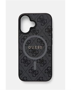 Чехол для телефона Guess iPhone 16 6.1, черный