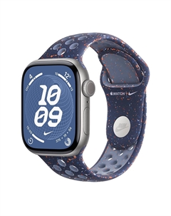 Умные часы Apple Watch Series 11 (GPS+Cellular), 46 мм, Space Gray Aluminum Case/Blue Ribbon Nike Sport Band - S/M