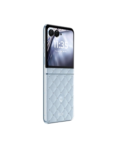 Смартфон Motorola Moto Razr 60 Ice Diamond Limited Edition (CN), 12Гб/512Гб, 2 Nano-SIM, голубой