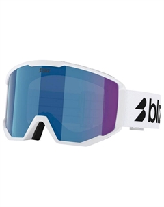 Горнолыжные очки Spark матово-белые дымчато-синие мульти Bliz