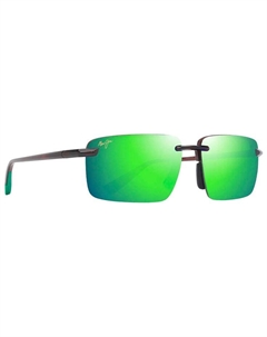 Солнцезащитные очки laulima asian fit marron transparent shiny mauigreen mauipure Maui jim