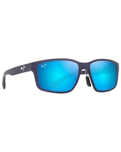 Солнцезащитные очки Walewaha Asian Fit Metal Matte Blue Blue Hawaii Mineral Superthin Maui jim