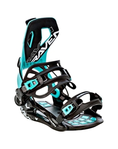 Крепление для сноуборда ft360 черно-мятное - s Raven