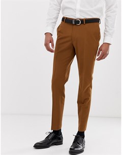 Зауженные брюки золотистого цвета Burton menswear