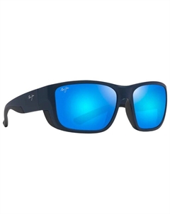 Солнцезащитные очки amberjack bleu sea fonce mat blue, гавайские минералы, супертонкие Maui jim