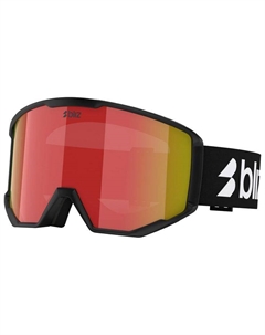 Горнолыжные очки Spark матовые черные коричневые красные мульти Bliz