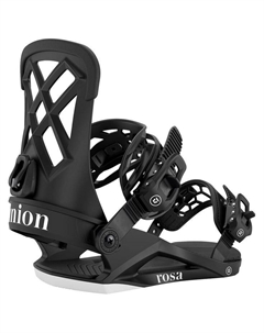 Крепления для сноуборда розово-черные - s Union