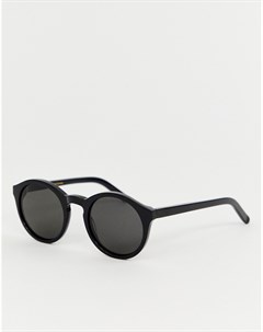 Солнцезащитные очки в круглой черной оправе Barstow Monokel eyewear