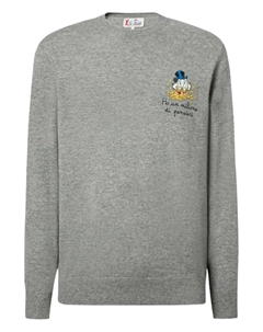 Свитер с вышитым мотивом, серый Mc2 saint barth