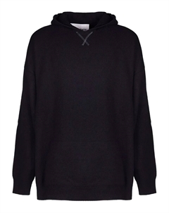 Вязаное худи из шерсти, черный Amaranto