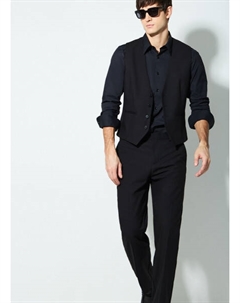 Брюки из структурной ткани, Черный Ostin