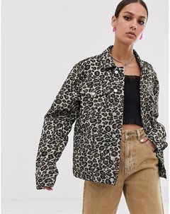 Свободная куртка с леопардовым рисунком Vintage supply