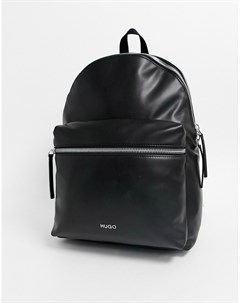 Черный рюкзак с логотипом Hugo